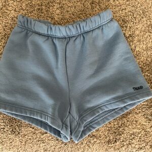 TNA Cozy Fleece Perfect Fit Shorts - Size XXS - Blue